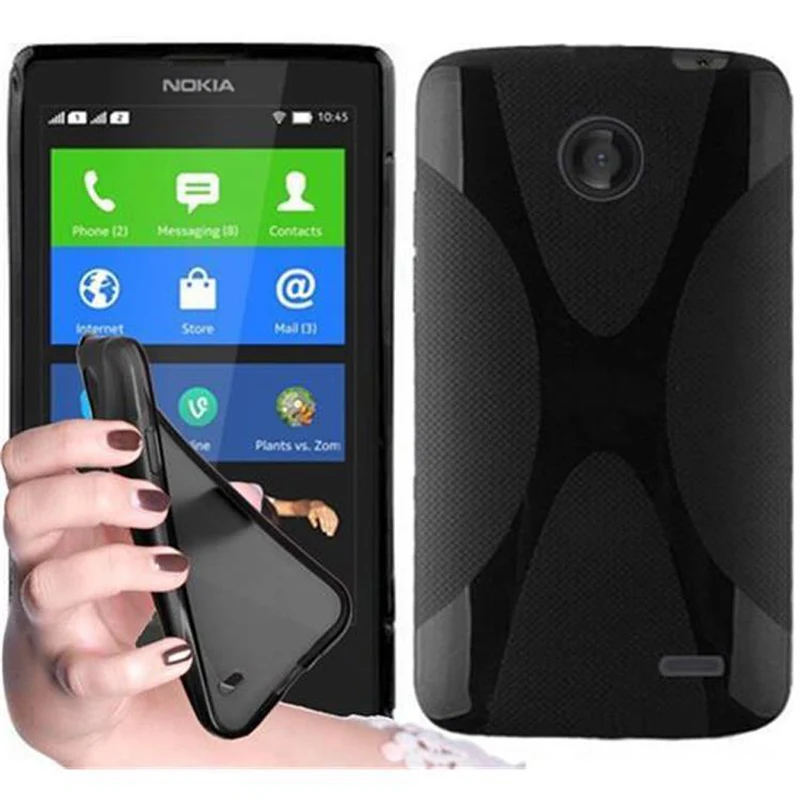Cadorabo Hülle kompatibel mit Nokia Lumia X Schutzhülle aus flexiblem TPU Silikon
