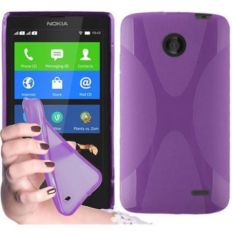 Cadorabo Hülle kompatibel mit Nokia Lumia X Schutzhülle aus flexiblem TPU Silikon