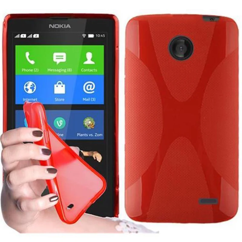 Cadorabo Hülle kompatibel mit Nokia Lumia X Schutzhülle aus flexiblem TPU Silikon