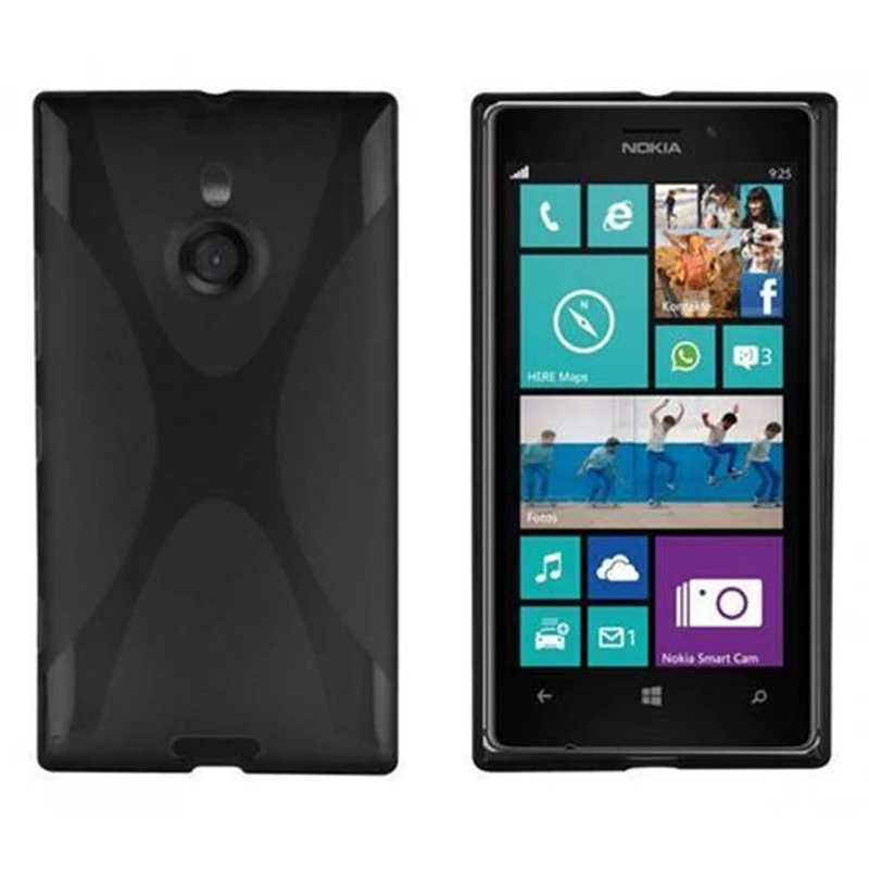 Cadorabo Hülle kompatibel mit Nokia Lumia 925 Schutzhülle aus flexiblem TPU Silikon