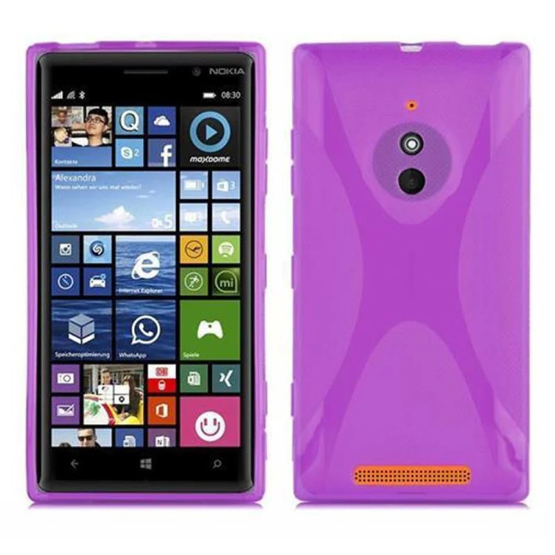Cadorabo Hülle kompatibel mit Nokia Lumia 830 Schutzhülle aus flexiblem TPU Silikon