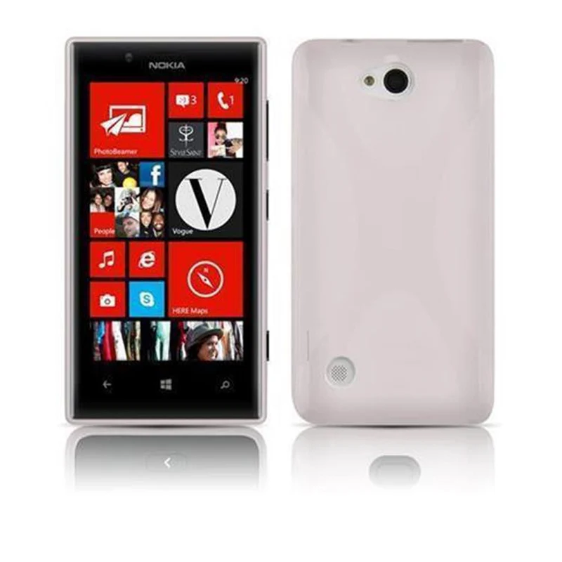 Cadorabo Hülle kompatibel mit Nokia Lumia 720 Schutzhülle aus flexiblem TPU Silikon