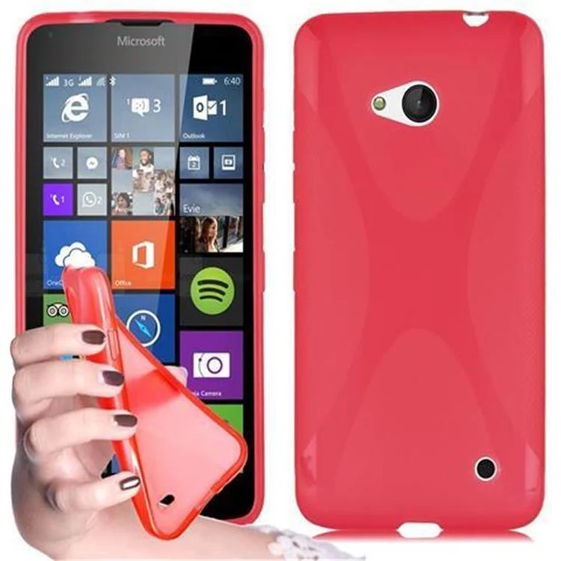 Cadorabo Hülle kompatibel mit Nokia Lumia 640 Schutzhülle aus flexiblem TPU Silikon