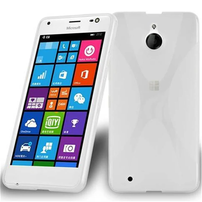 Cadorabo Hülle kompatibel mit Nokia Lumia 850 Schutzhülle aus flexiblem TPU Silikon