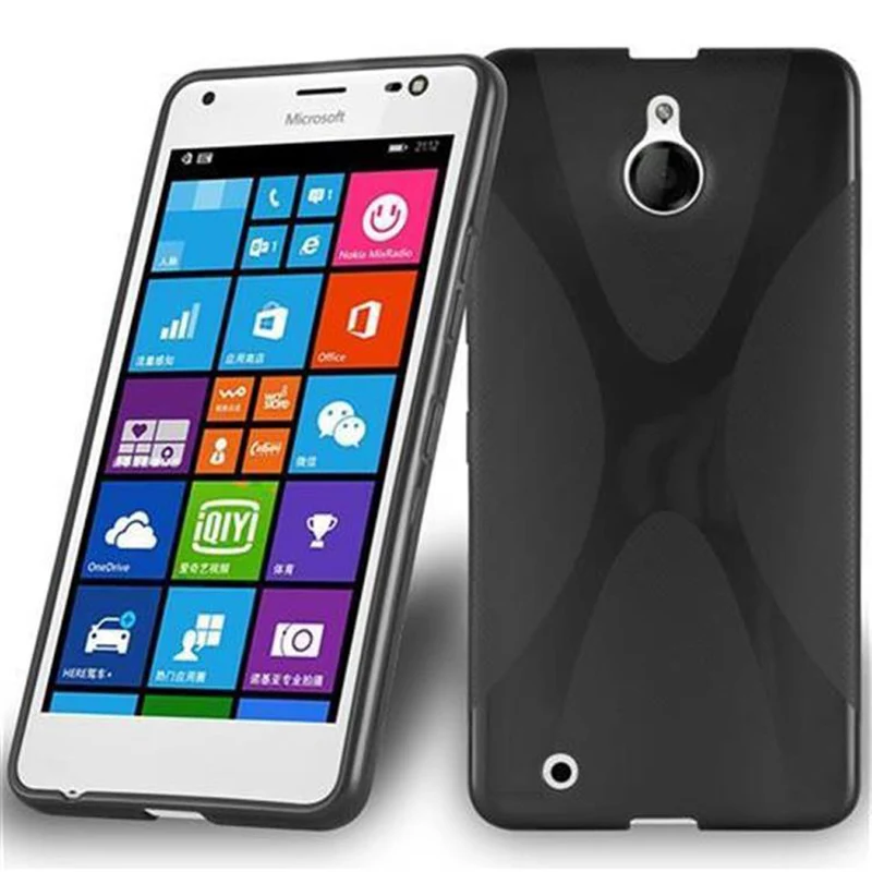 Cadorabo Hülle kompatibel mit Nokia Lumia 850 Schutzhülle aus flexiblem TPU Silikon