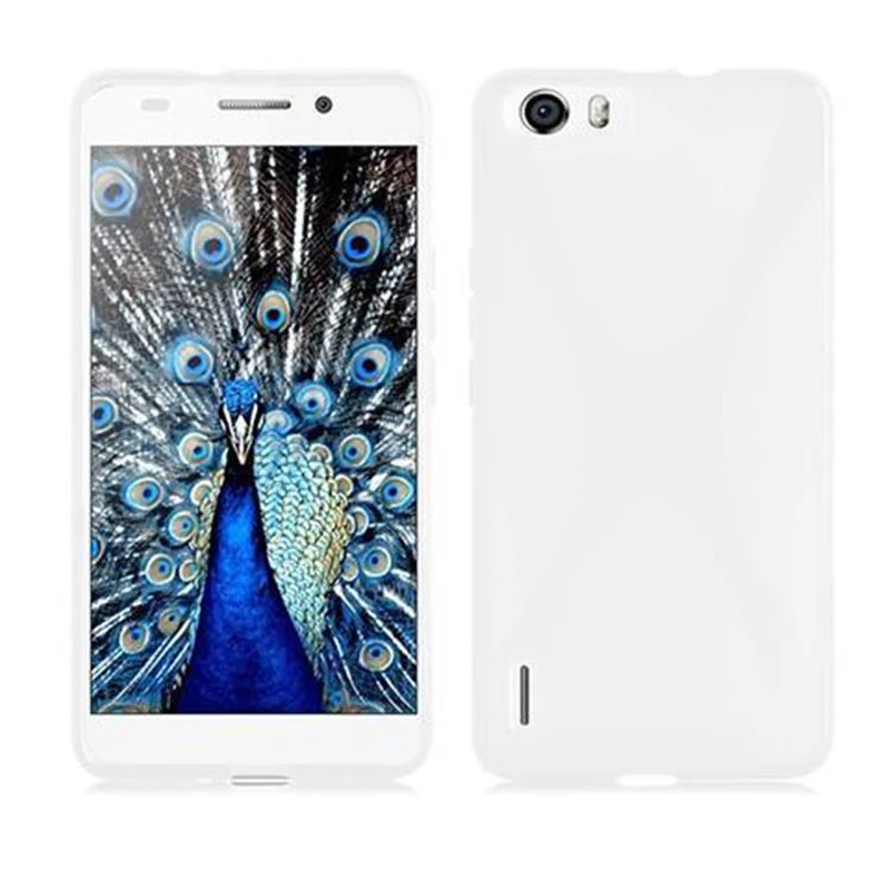 Cadorabo Hülle kompatibel mit Honor 6 PLUS Schutzhülle aus flexiblem TPU Silikon