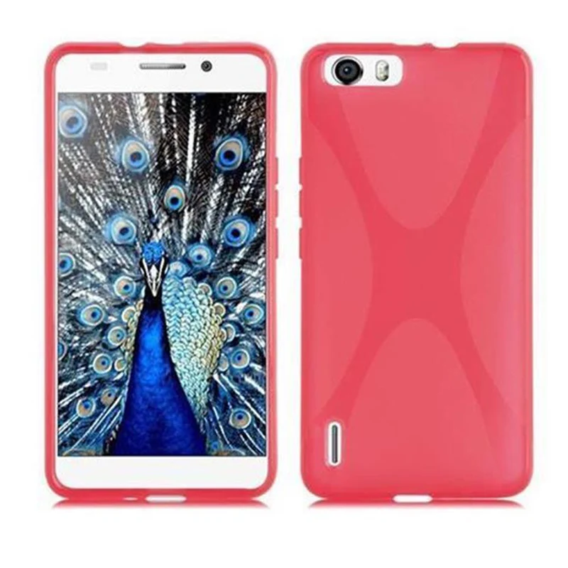 Cadorabo Hülle kompatibel mit Honor 6 PLUS Schutzhülle aus flexiblem TPU Silikon