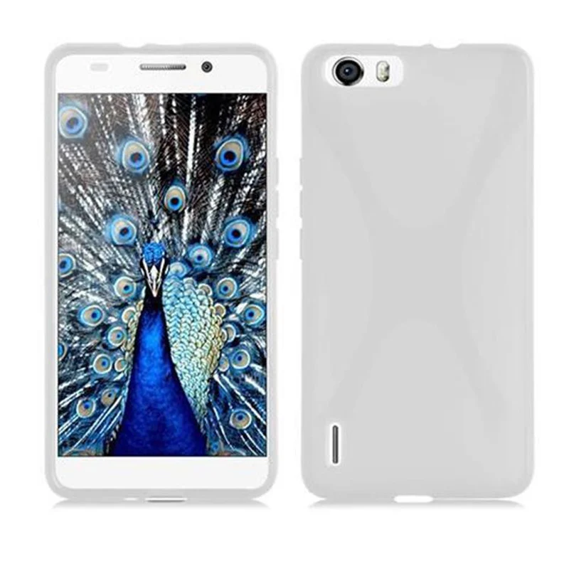 Cadorabo Hülle kompatibel mit Honor 6 PLUS Schutzhülle aus flexiblem TPU Silikon