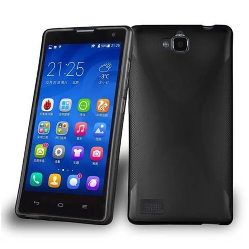 Cadorabo Hülle kompatibel mit Honor 3C Schutzhülle aus flexiblem TPU Silikon