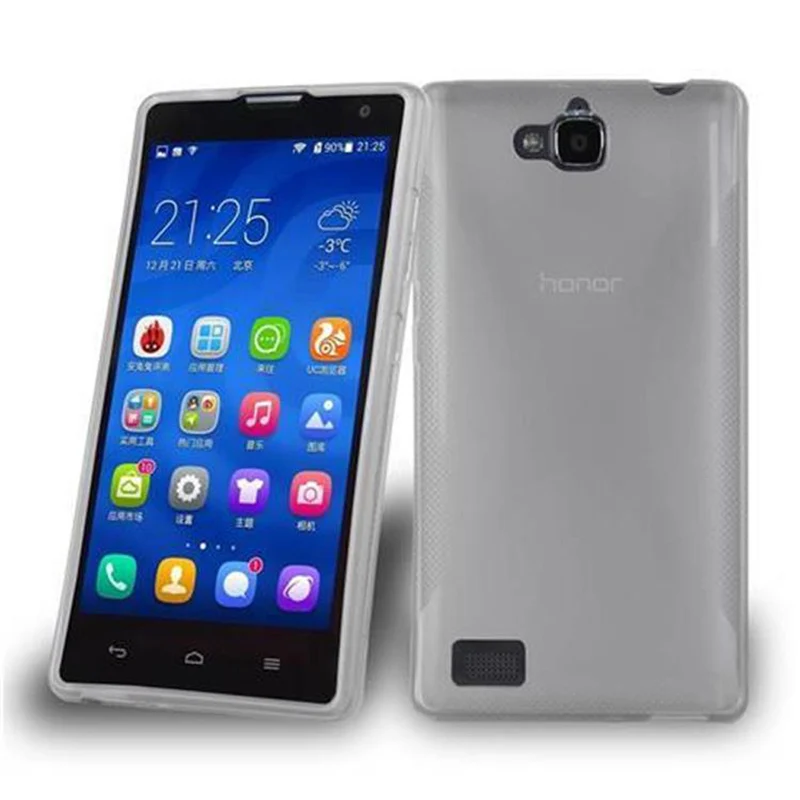 Cadorabo Hülle kompatibel mit Honor 3C Schutzhülle aus flexiblem TPU Silikon
