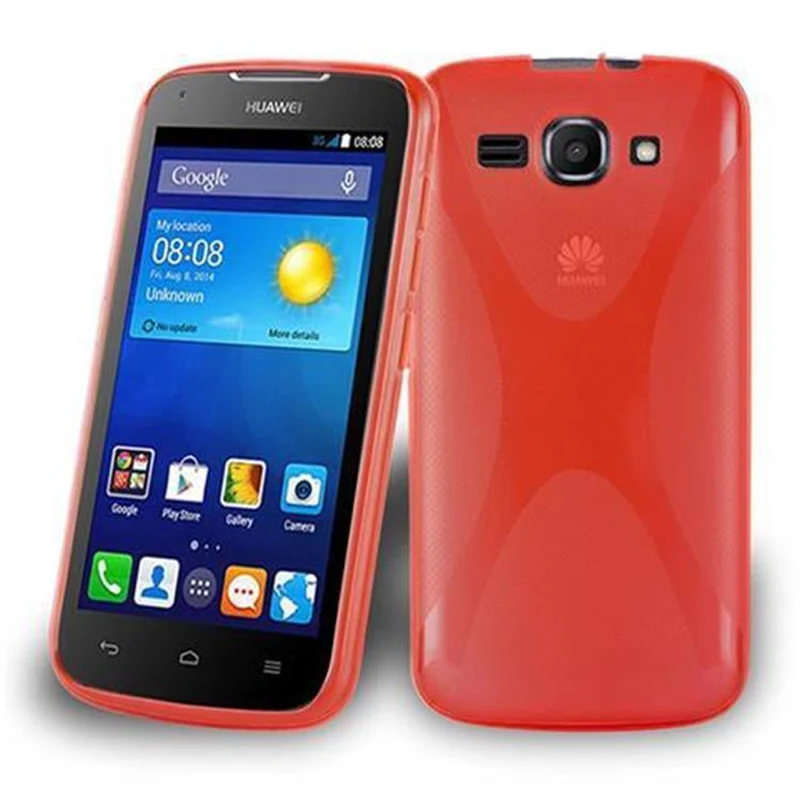 Cadorabo Hülle kompatibel mit Huawei ASCEND Y520 Schutzhülle aus flexiblem TPU Silikon