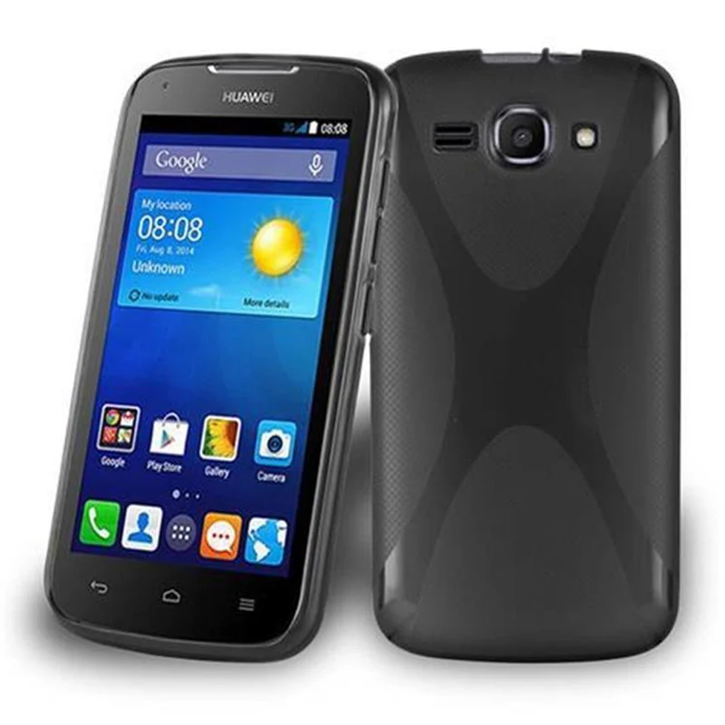 Cadorabo Hülle kompatibel mit Huawei ASCEND Y520 Schutzhülle aus flexiblem TPU Silikon