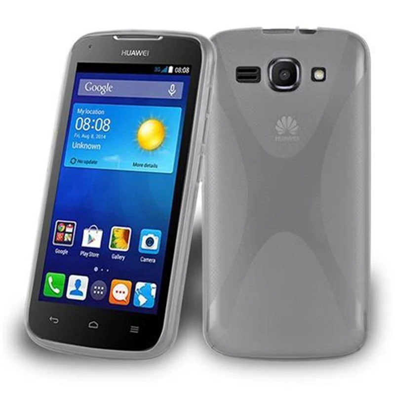 Cadorabo Hülle kompatibel mit Huawei ASCEND Y520 Schutzhülle aus flexiblem TPU Silikon