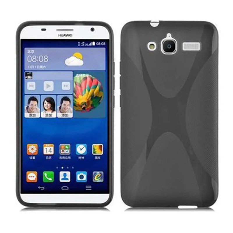 Cadorabo Hülle kompatibel mit Huawei ASCEND GX1 Schutzhülle aus flexiblem TPU Silikon