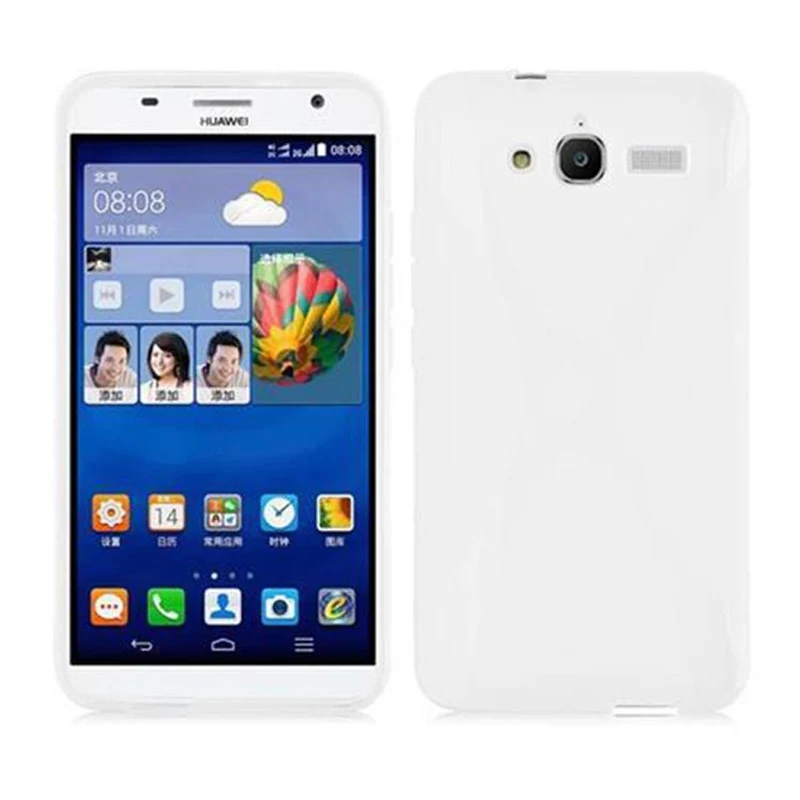 Cadorabo Hülle kompatibel mit Huawei ASCEND GX1 Schutzhülle aus flexiblem TPU Silikon