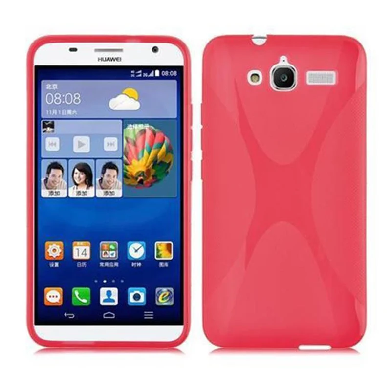 Cadorabo Hülle kompatibel mit Huawei ASCEND GX1 Schutzhülle aus flexiblem TPU Silikon