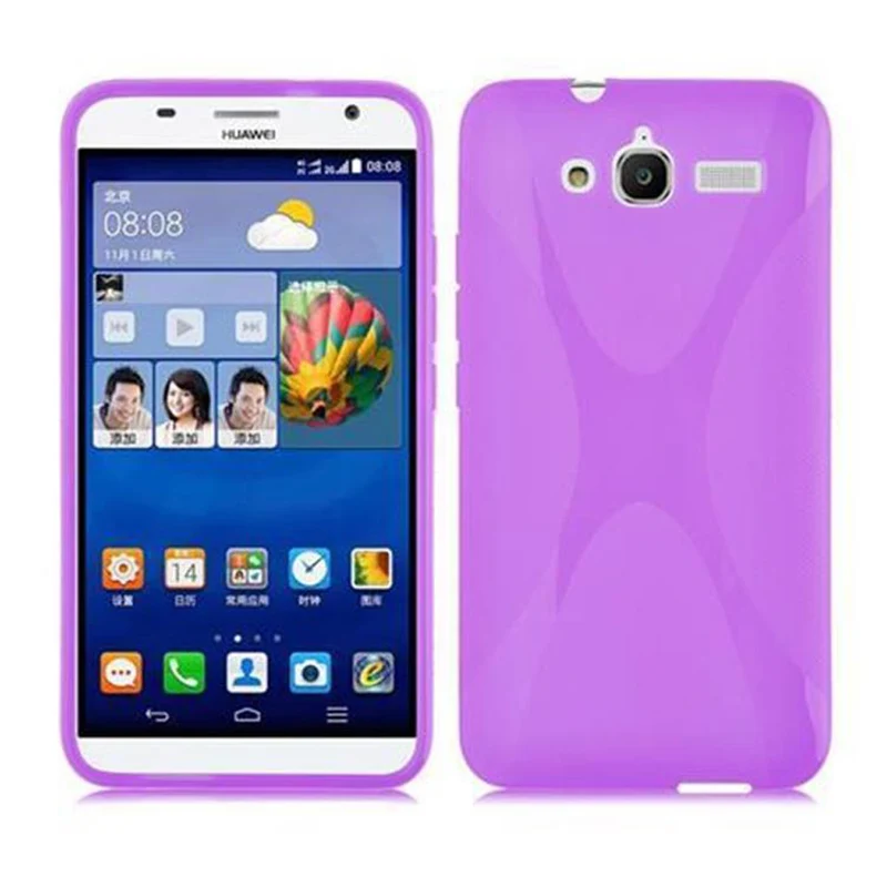 Cadorabo Hülle kompatibel mit Huawei ASCEND GX1 Schutzhülle aus flexiblem TPU Silikon