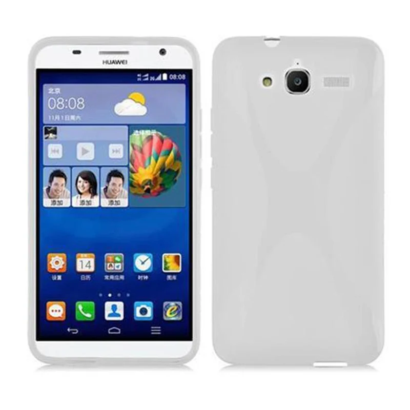 Cadorabo Hülle kompatibel mit Huawei ASCEND GX1 Schutzhülle aus flexiblem TPU Silikon