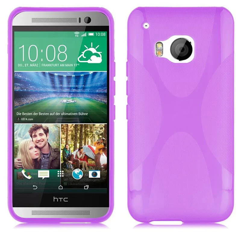 Cadorabo Hülle kompatibel mit HTC ONE M9 Schutzhülle aus flexiblem TPU Silikon