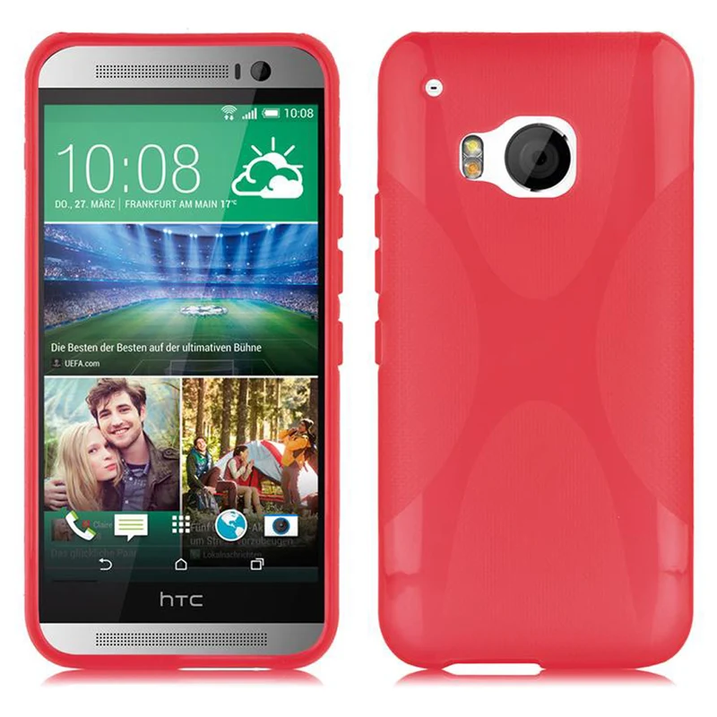 Cadorabo Hülle kompatibel mit HTC ONE M9 Schutzhülle aus flexiblem TPU Silikon