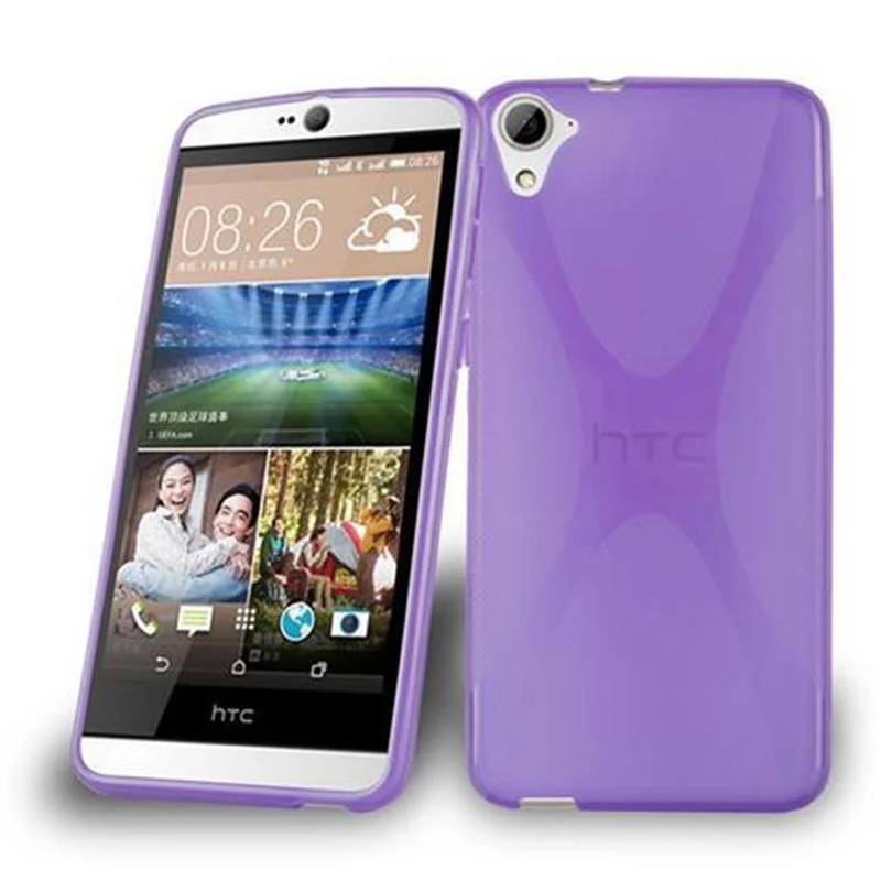 Cadorabo Hülle kompatibel mit HTC Desire 826 Schutzhülle aus flexiblem TPU Silikon