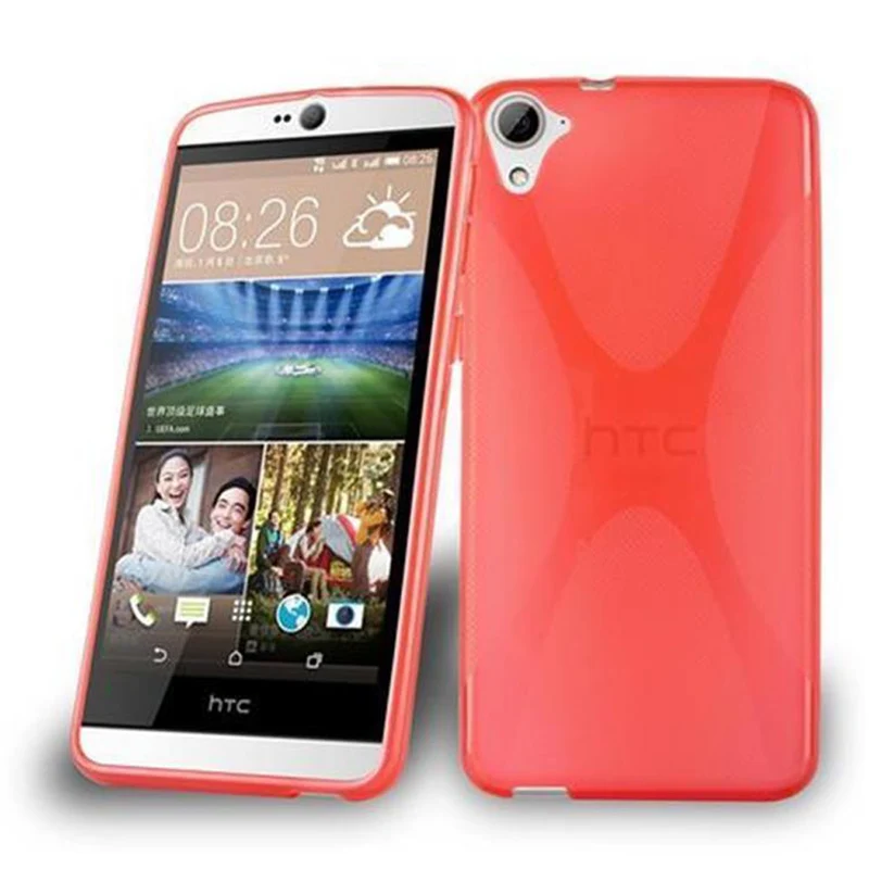 Cadorabo Hülle kompatibel mit HTC Desire 826 Schutzhülle aus flexiblem TPU Silikon