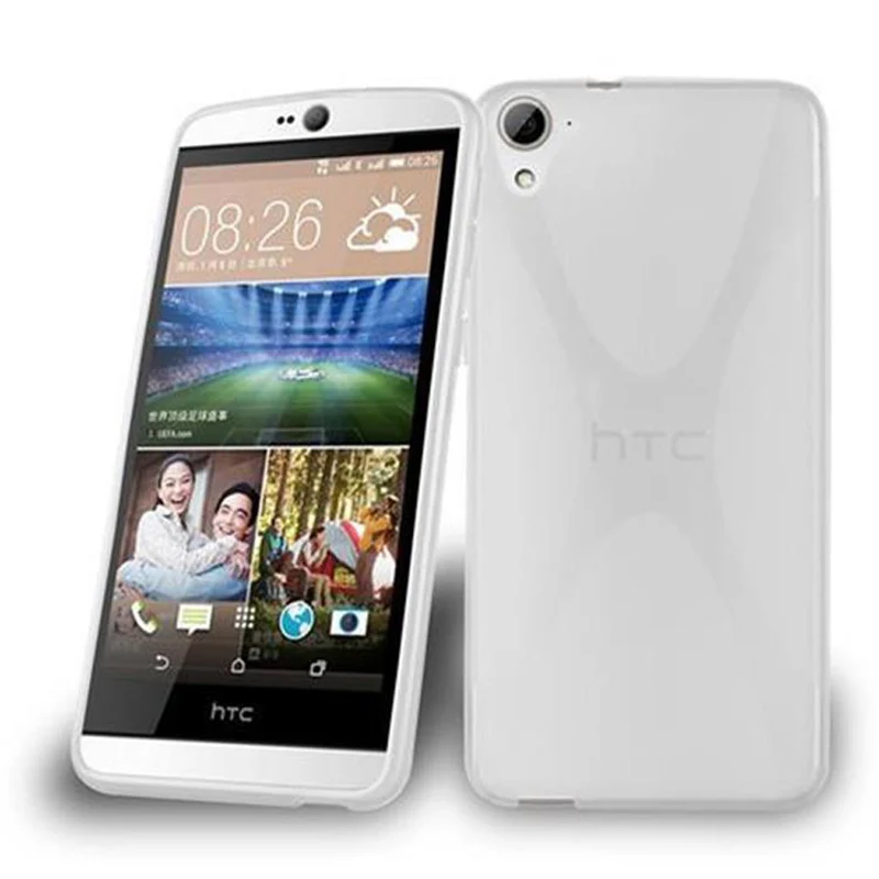 Cadorabo Hülle kompatibel mit HTC Desire 826 Schutzhülle aus flexiblem TPU Silikon
