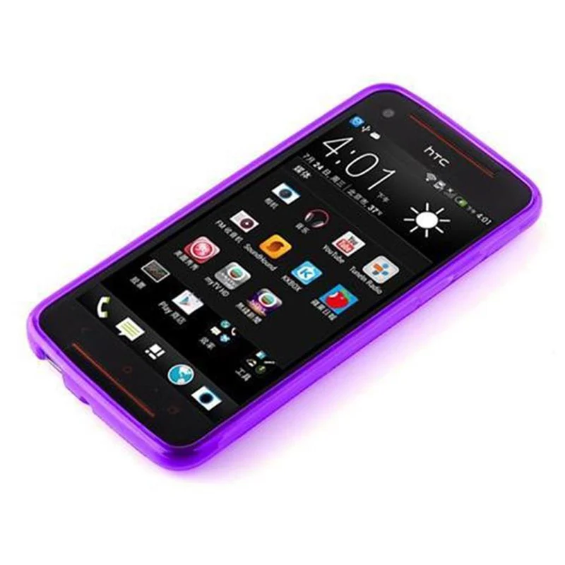 Cadorabo Hülle kompatibel mit HTC BUTTERFLY S Schutzhülle aus flexiblem TPU Silikon
