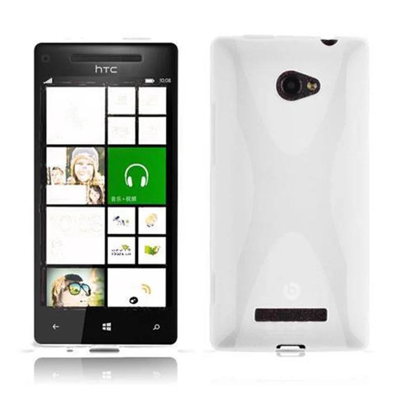 Cadorabo Hülle kompatibel mit HTC Windows Phone 8X Schutzhülle aus flexiblem TPU Silikon