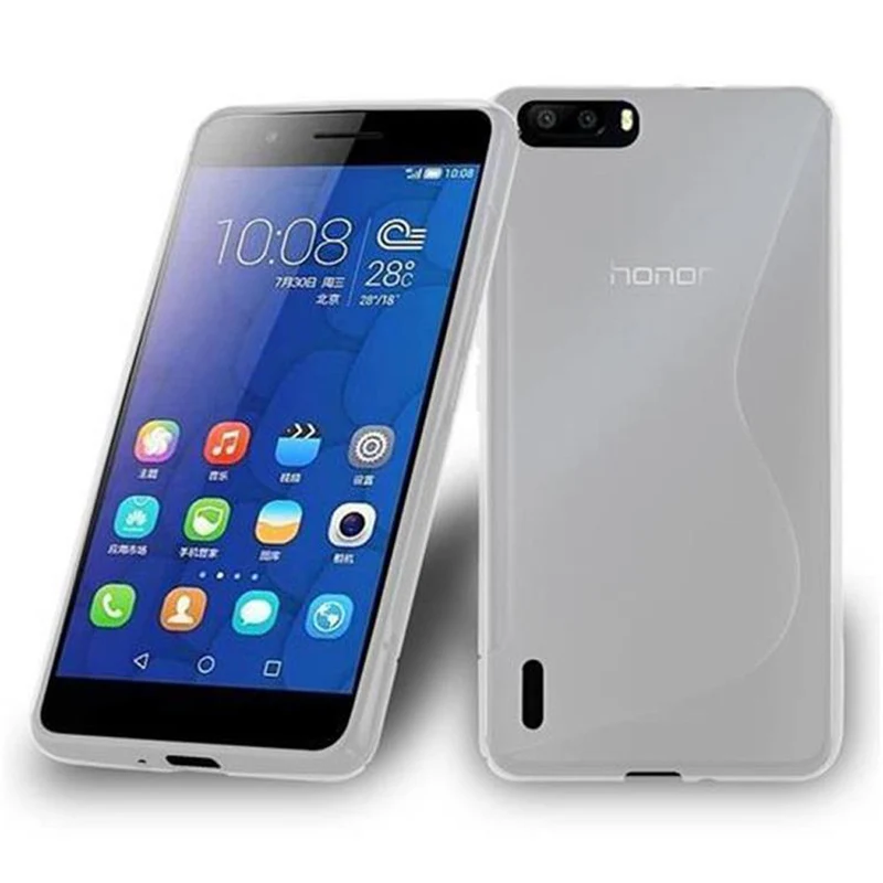 Cadorabo Hülle kompatibel mit Honor 6 PLUS Schutzhülle aus flexiblem TPU Silikon