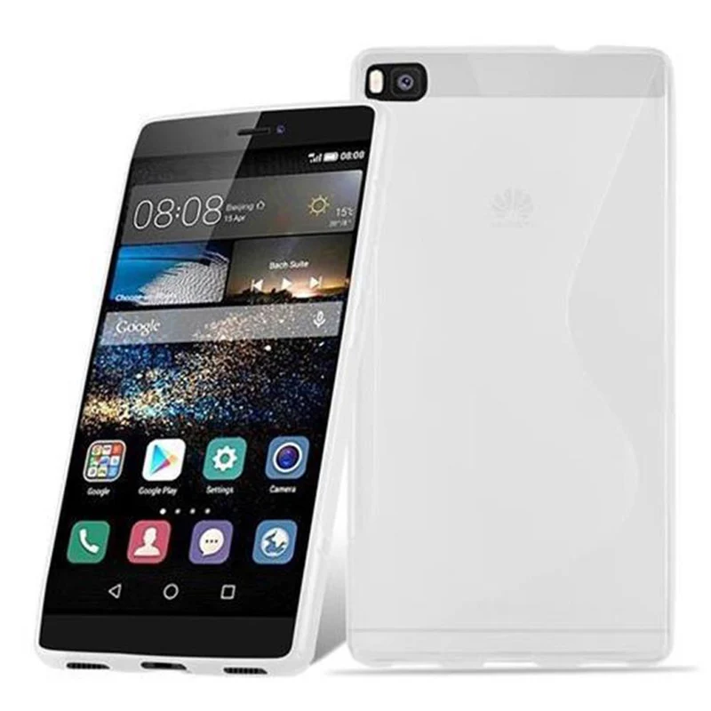 Cadorabo Hülle kompatibel mit Huawei P8 Schutzhülle aus flexiblem TPU Silikon