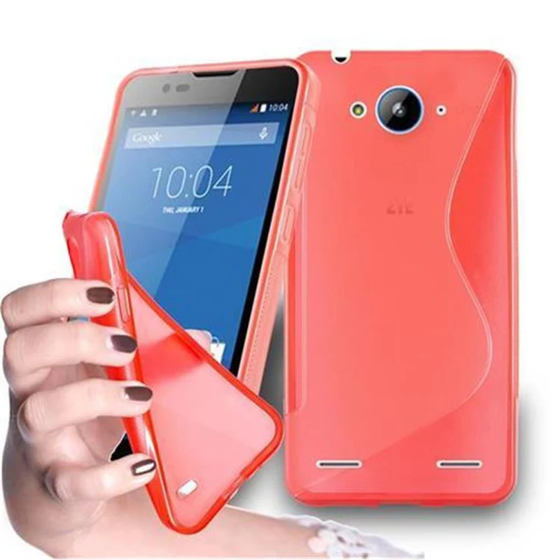 Cadorabo Hülle kompatibel mit ZTE Blade L3 PLUS Schutzhülle aus flexiblem TPU Silikon