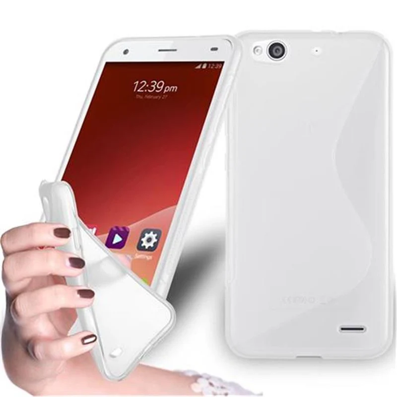 Cadorabo Hülle kompatibel mit ZTE Blade S6 LUX Schutzhülle aus flexiblem TPU Silikon