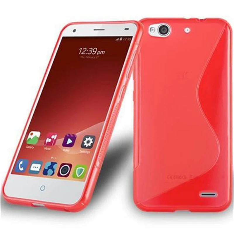 Cadorabo Hülle kompatibel mit ZTE Blade S6 LUX Schutzhülle aus flexiblem TPU Silikon