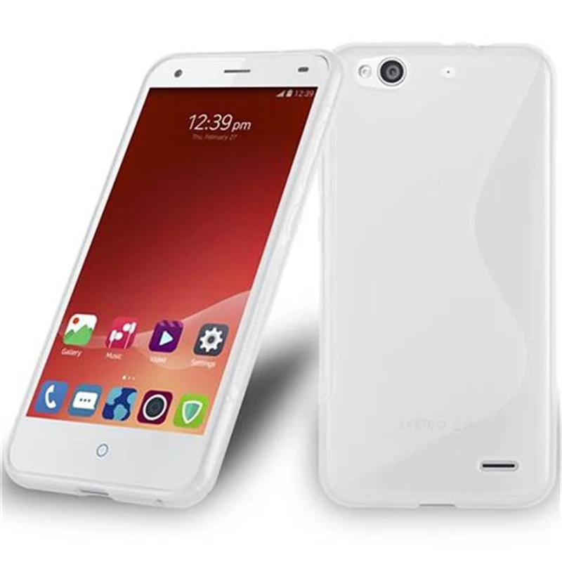 Cadorabo Hülle kompatibel mit ZTE Blade S6 LUX Schutzhülle aus flexiblem TPU Silikon