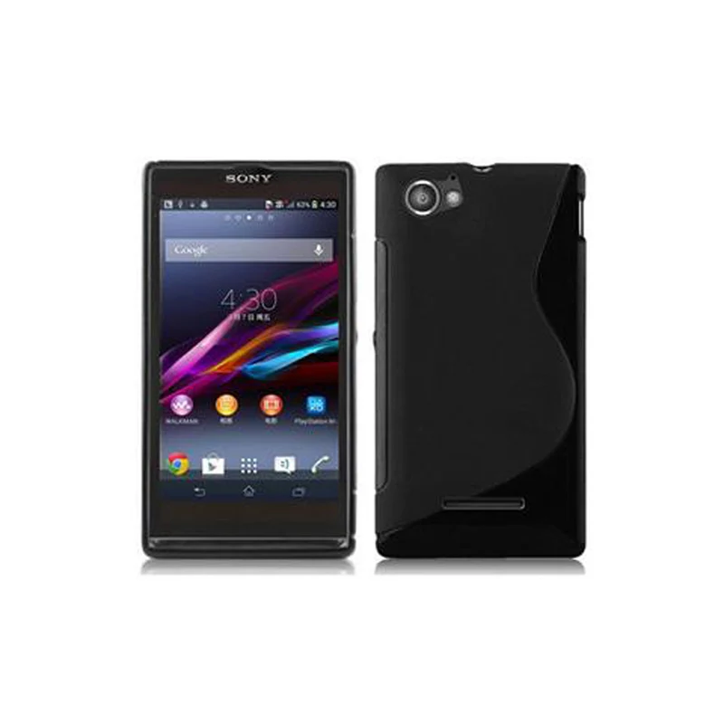 Cadorabo Hülle kompatibel mit Sony Xperia M Schutzhülle aus flexiblem TPU Silikon