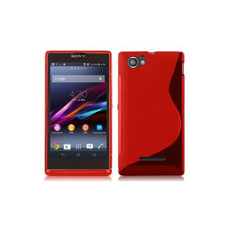 Cadorabo Hülle kompatibel mit Sony Xperia M Schutzhülle aus flexiblem TPU Silikon