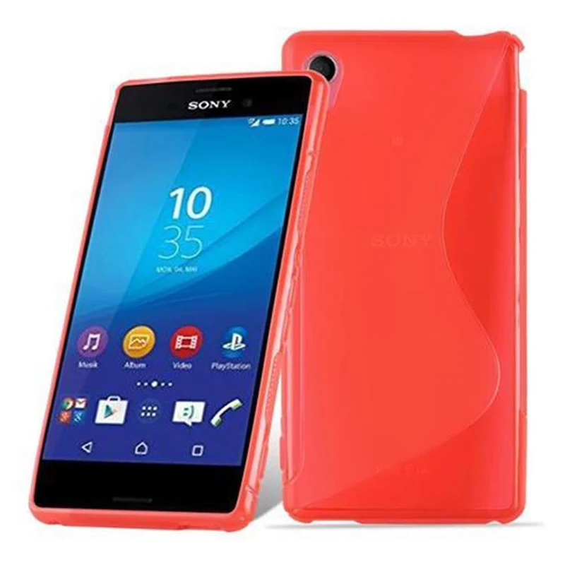 Cadorabo Hülle kompatibel mit Sony Xperia M4 AQUA Schutzhülle aus flexiblem TPU Silikon