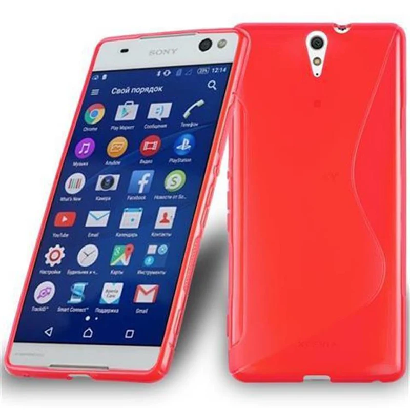 Cadorabo Hülle kompatibel mit Sony Xperia C5 ULTRA Schutzhülle aus flexiblem TPU Silikon