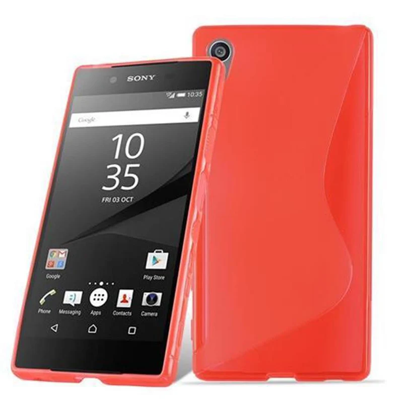 Cadorabo Hülle kompatibel mit Sony Xperia Z5 Schutzhülle aus flexiblem TPU Silikon