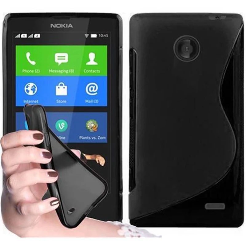 Cadorabo Hülle kompatibel mit Nokia Lumia X Schutzhülle aus flexiblem TPU Silikon