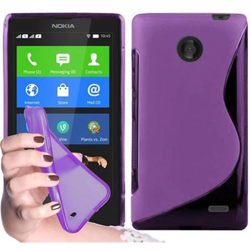 Cadorabo Hülle kompatibel mit Nokia Lumia X Schutzhülle aus flexiblem TPU Silikon