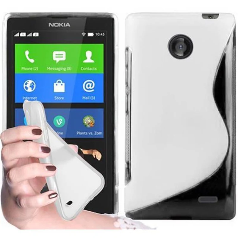 Cadorabo Hülle kompatibel mit Nokia Lumia X Schutzhülle aus flexiblem TPU Silikon