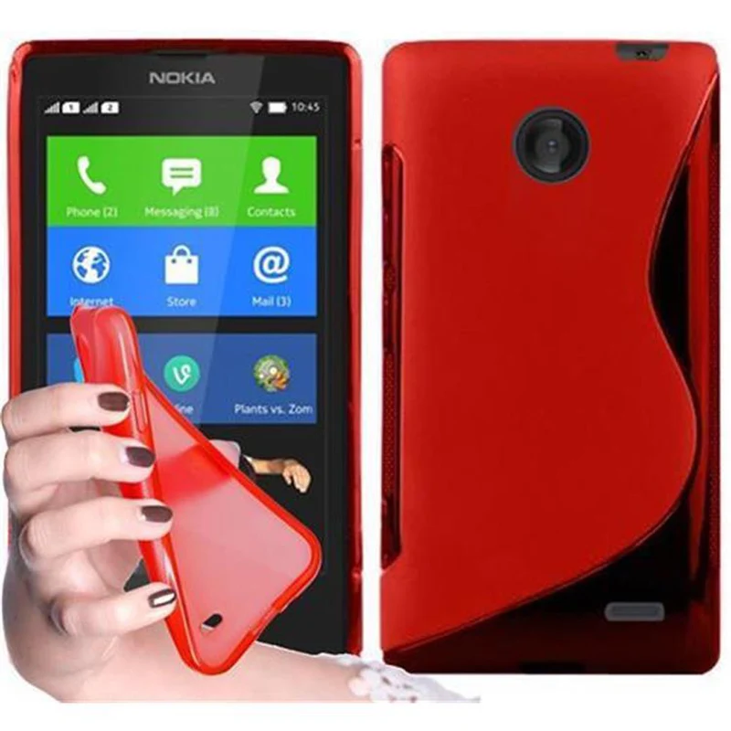 Cadorabo Hülle kompatibel mit Nokia Lumia X Schutzhülle aus flexiblem TPU Silikon