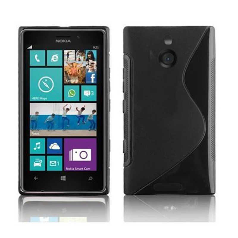 Cadorabo Hülle kompatibel mit Nokia Lumia 925 Schutzhülle aus flexiblem TPU Silikon
