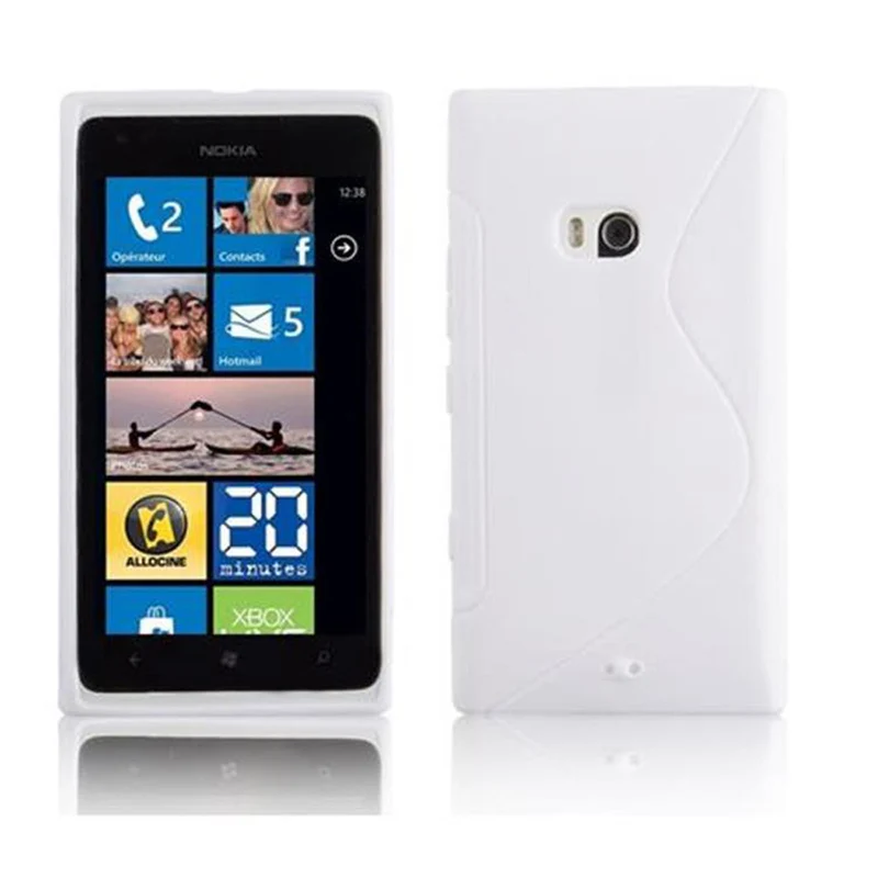 Cadorabo Hülle kompatibel mit Nokia Lumia 900 Schutzhülle aus flexiblem TPU Silikon