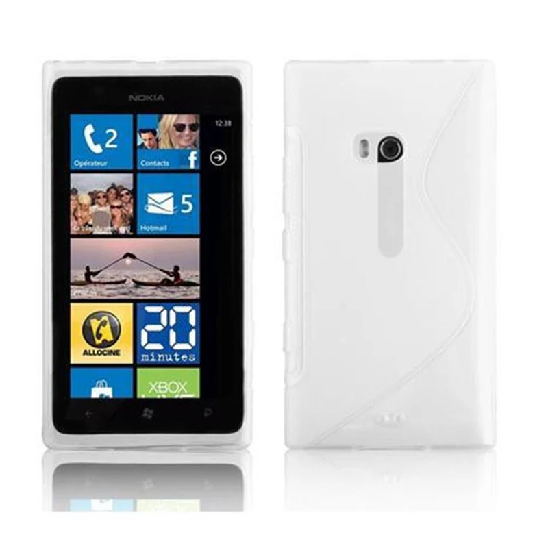 Cadorabo Hülle kompatibel mit Nokia Lumia 900 Schutzhülle aus flexiblem TPU Silikon
