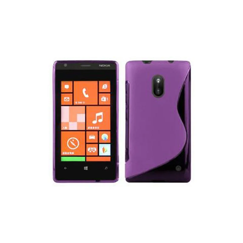 Cadorabo Hülle kompatibel mit Nokia Lumia 620 Schutzhülle aus flexiblem TPU Silikon