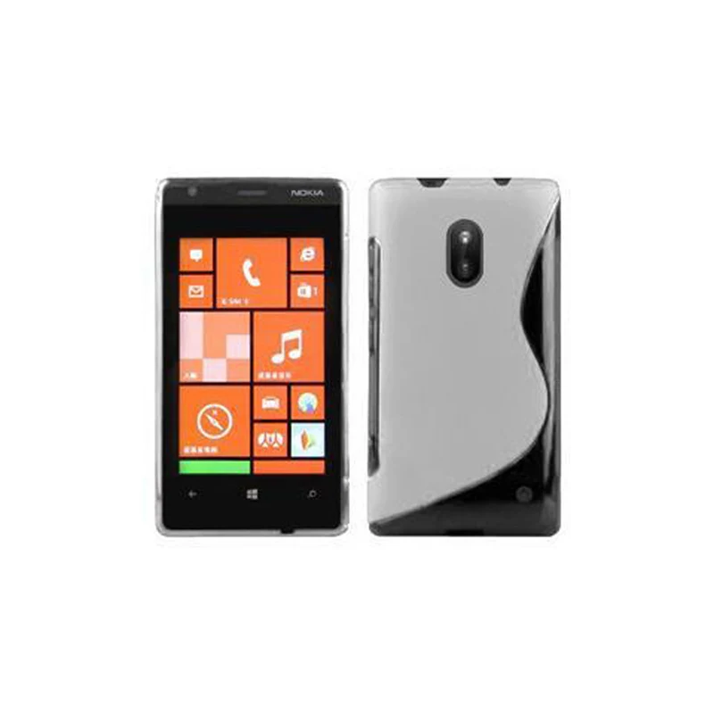 Cadorabo Hülle kompatibel mit Nokia Lumia 620 Schutzhülle aus flexiblem TPU Silikon