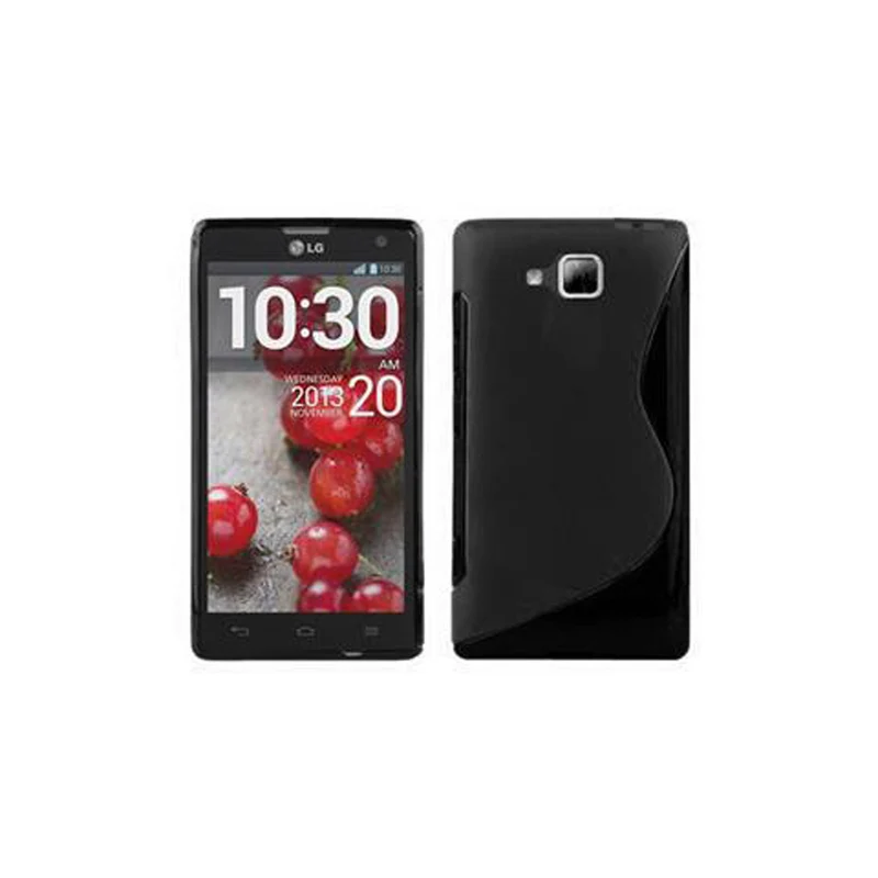 Cadorabo Hülle kompatibel mit LG L3 II (1. SIM) Schutzhülle aus flexiblem TPU Silikon